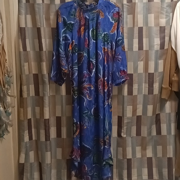 FINAL PRICE NWOT MAEVE by Anthropologie floral paisley print mock collar dress - Picture 3 of 16